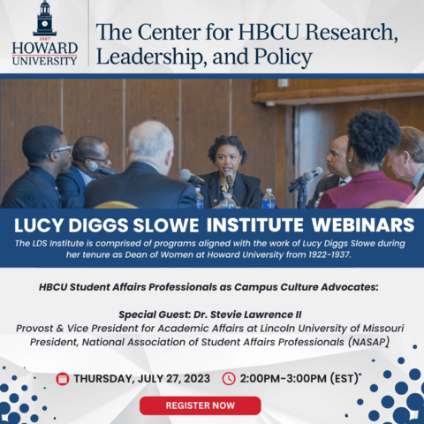 Lucy Diggs Slowe Webinar July 27, 2023