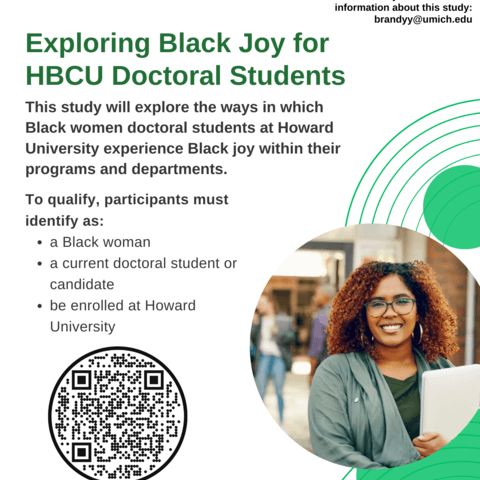 Call for Research Study exploring Black Joy for HBCU Doctoral Students